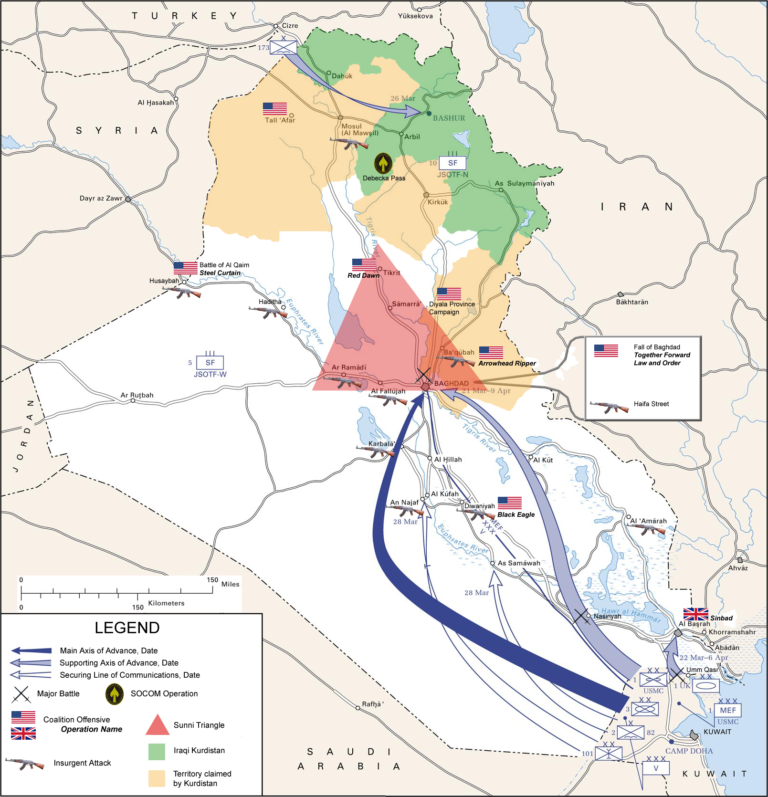 Iraq War 2003 Map