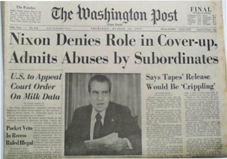 Nixon Denies Role Watergate