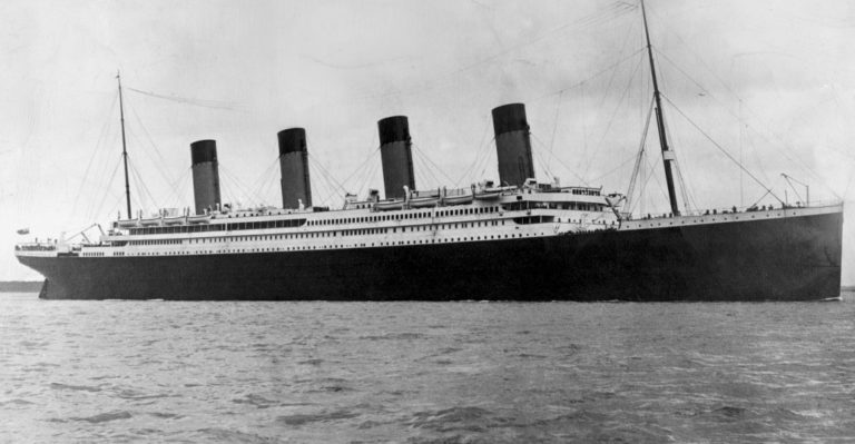 Titanic Black and White Image