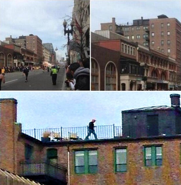 Conspiracy of Saudi Man on the roof in Boston Marathon Bombing